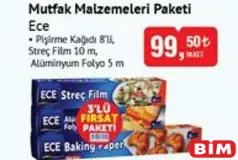 ECE MUTFAK MALZEMELERİ PAKETİ fiyat ve kampanya bilgisi